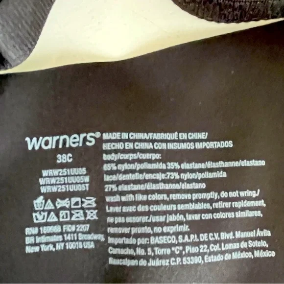 WARNERS | 38C | Underwire T-Shirt Bra | NWT - Picture 8 of 10